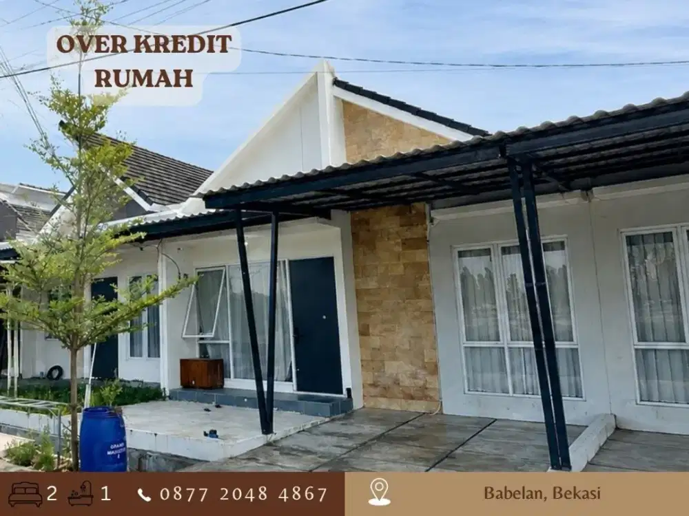 Rumah TAKE OVER 80JT di Babelan Bekasi Perum Grand Mahkota dkt Tol