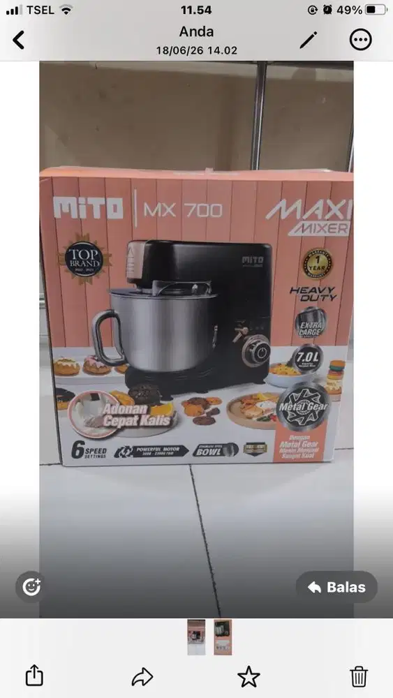Jual murah Mixer Mito M 700  MAXi 7L