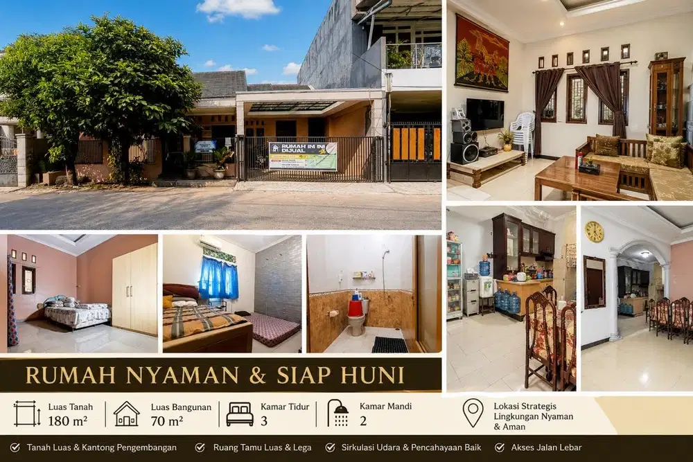 DIJUAL: Rumah Halaman Luas 180m² di Komplek Sukatani, Tapos, Depok