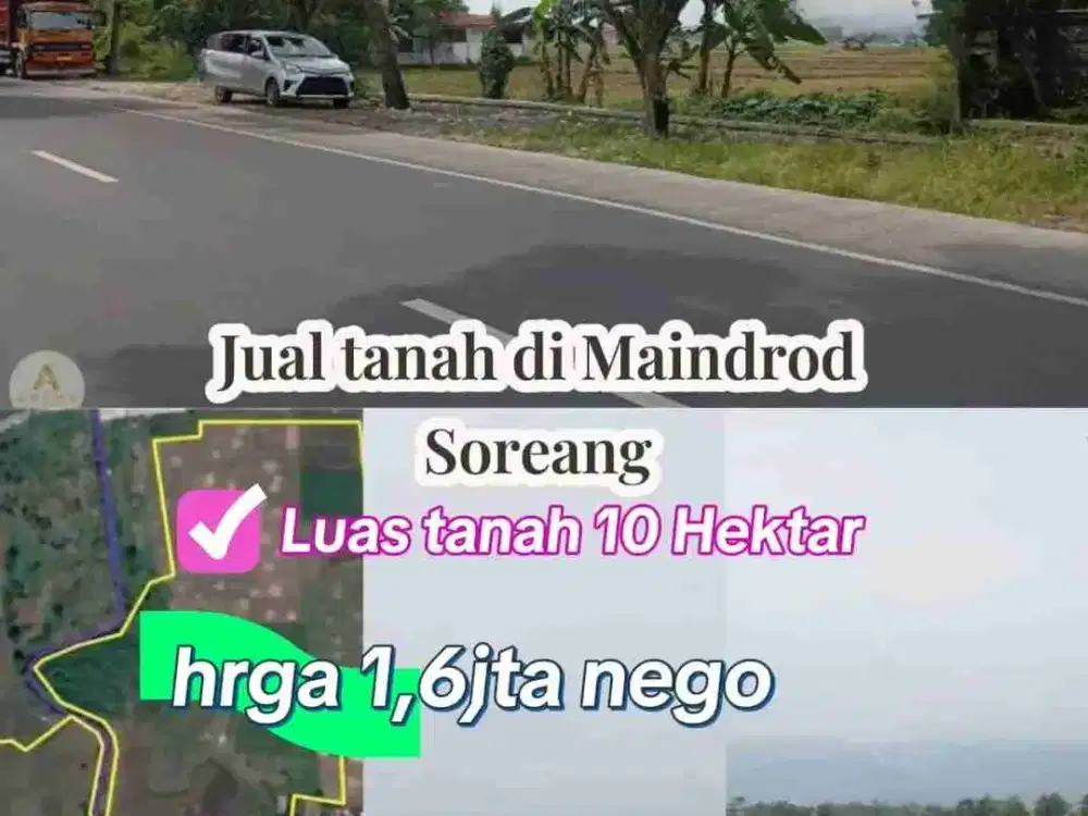 Tanah di Maindrod Soreang Bandung