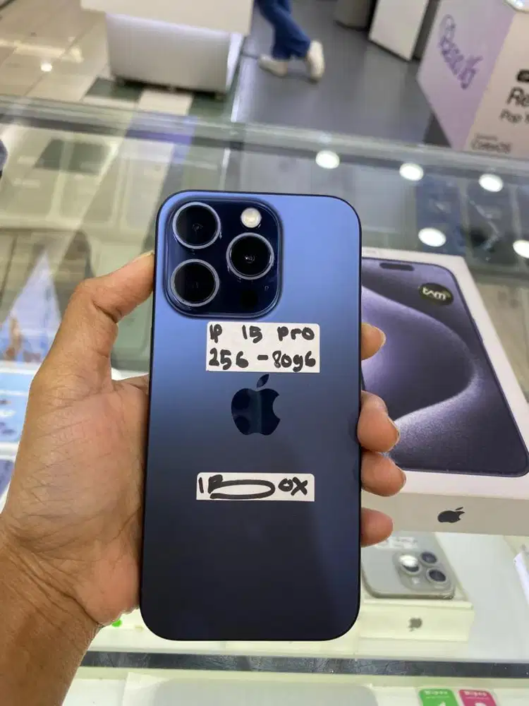 Iphone 15 pro 256 biru ibox