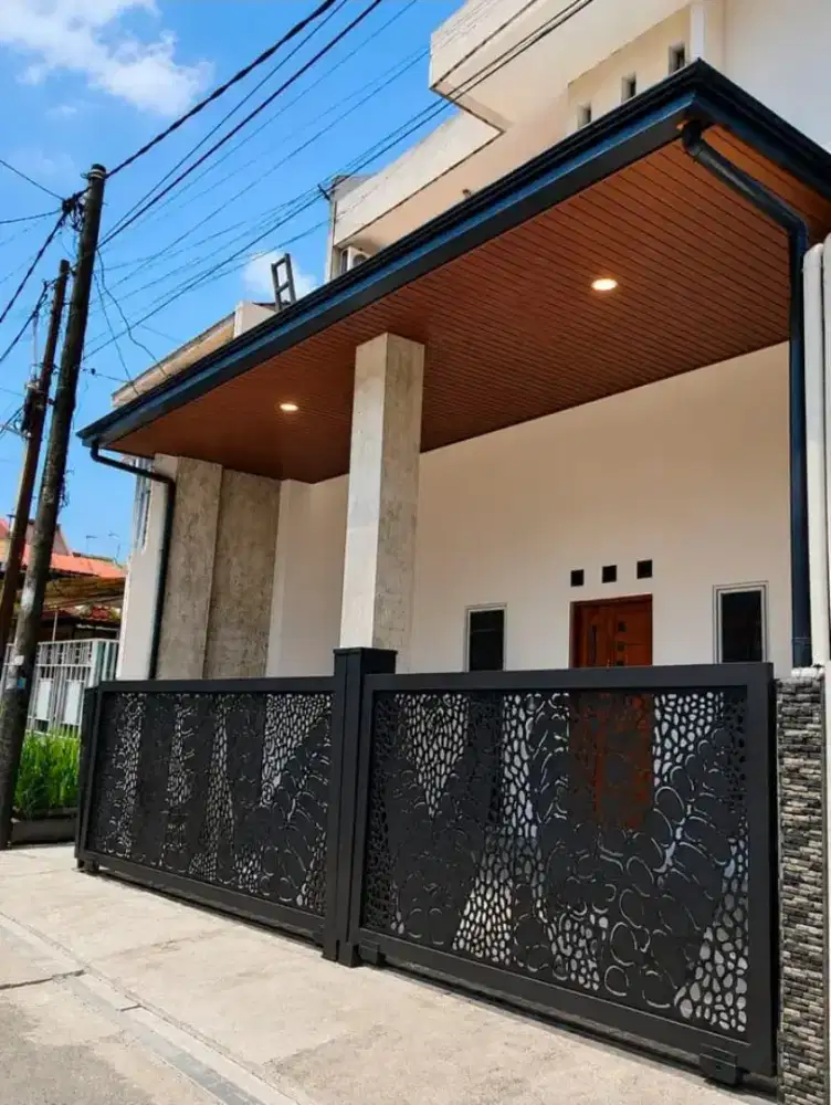 Pagar rumah plat cutting