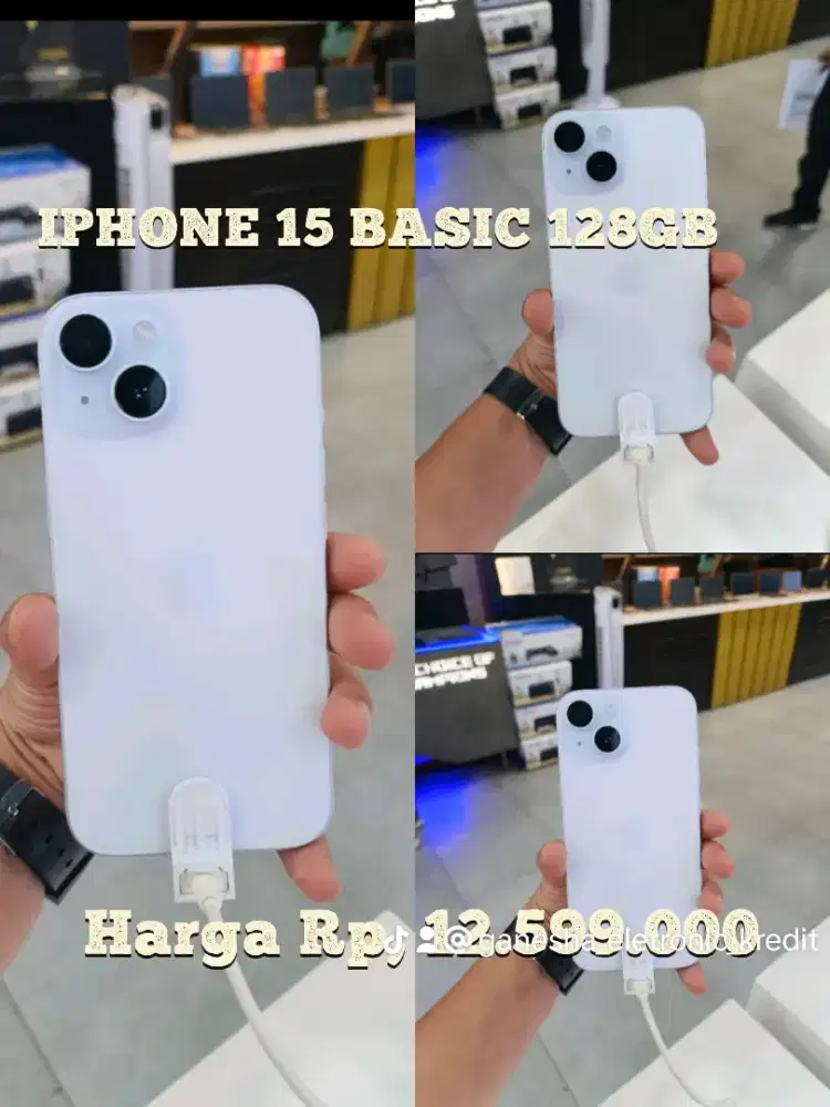 IPHONE 15 BASIC 128GB BARANG BARU BERGARANSI RESMI IBOX BISA KREDIT