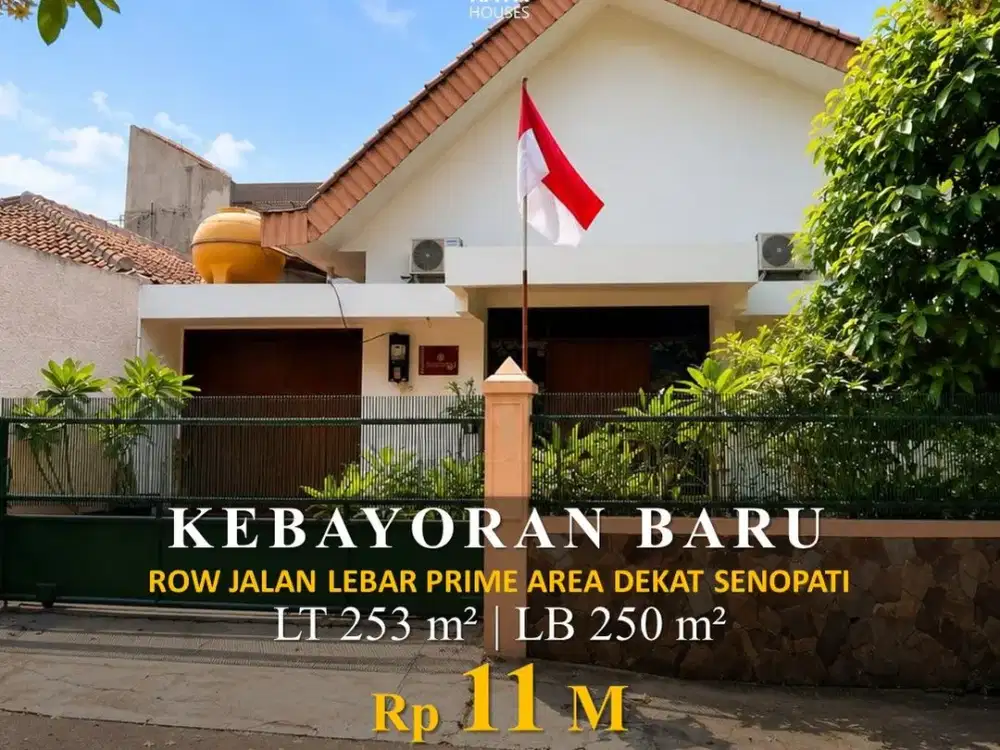 Dijual Rumah Row Jalan Lebar Kebayoran Baru Dekat Senopati