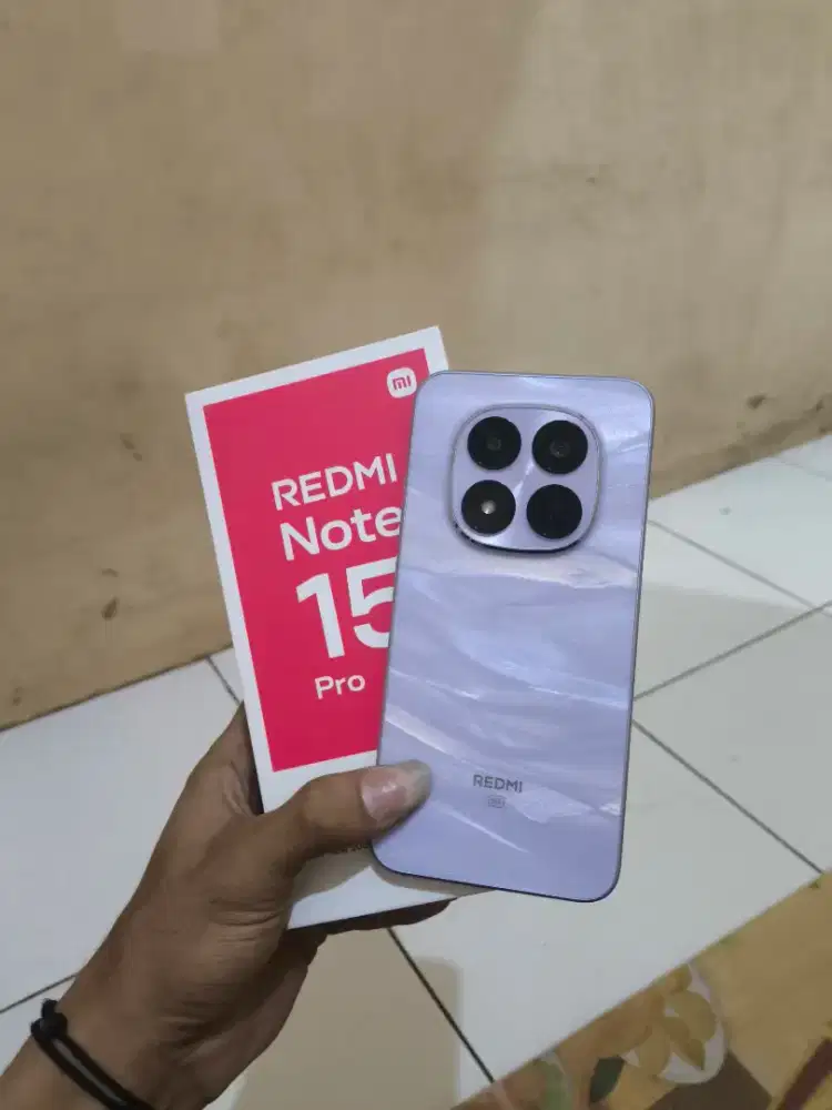 Redmi note 15 pro 5g 8/256 fullset pemakaian baru 1bulanan