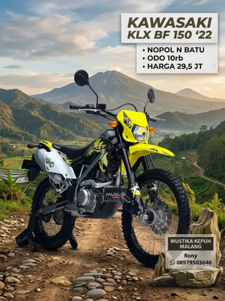 READY‼️ KAWASAKI KLX 150 BF EXTREME 2022 MULUS ODO 10RB. RONY MUSTIKA