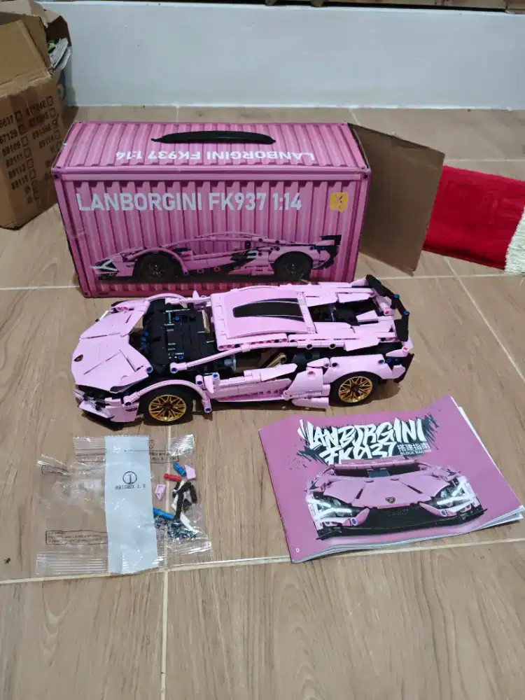 Jual Brick Lego Lamborghini Senna Pink