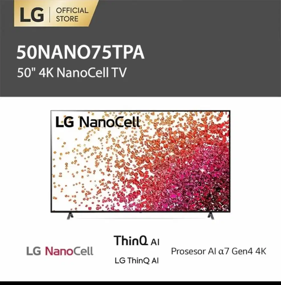 LG 50NANO75TPA Smart TV 4K Nanocell Thinq