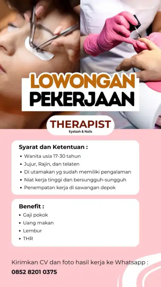 Lowongan kerja di salon