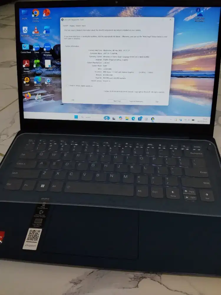 Laptop Ideapad Slim 3 , RAM 8GB, MEMORI 512GB