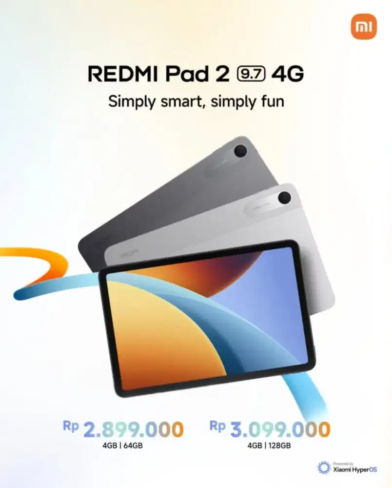 Redmi Pad2 (9.7 inch) Support SIM-card 4G (Baru)