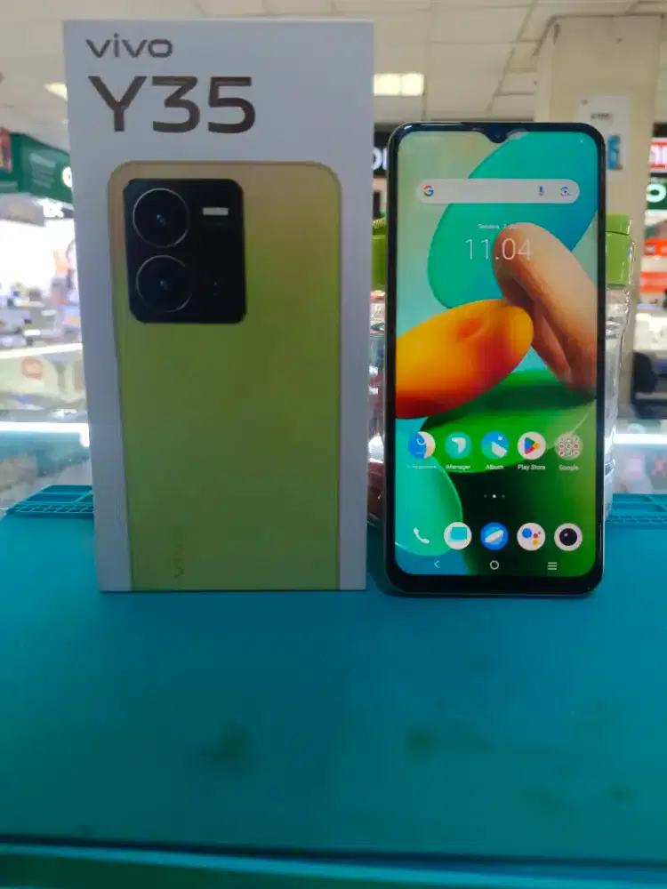 Jual fullset handphone Android vivo y35Rom.16/128.asli resmi vivo.