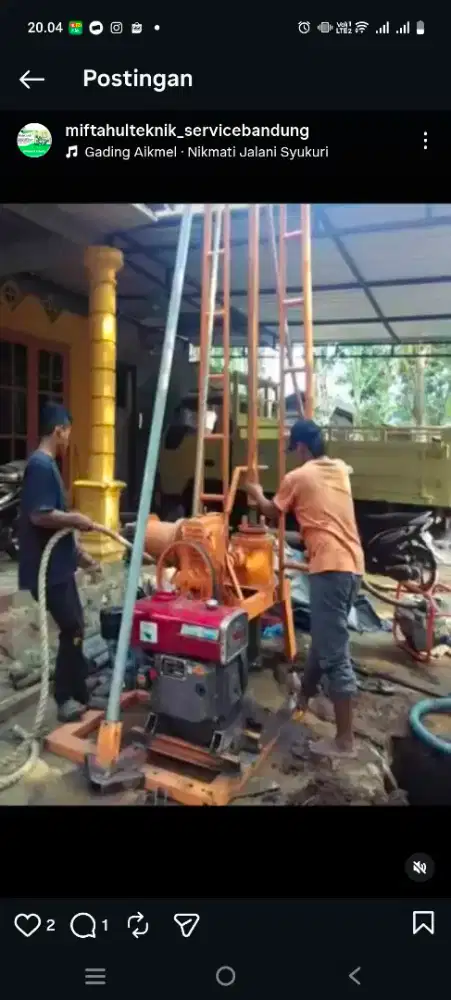 Jasa pengeboran air bandung & service electronik