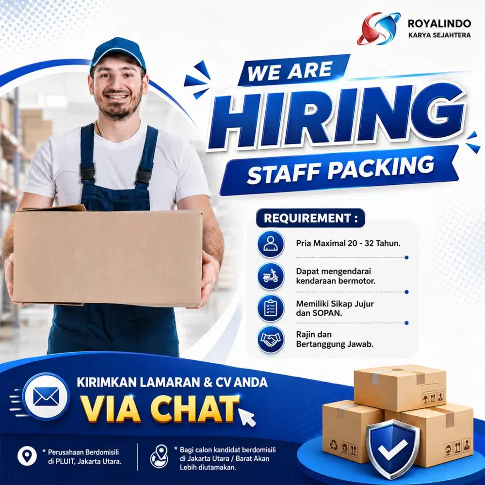 LOWONGAN KERJA STAFF PICKER DAN PACKER