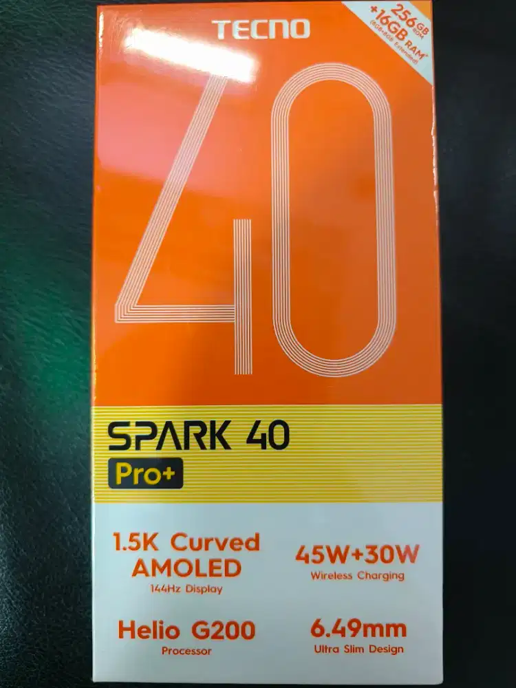 Hp Tecno 40 Spark 40 Pro Plus ram 8+8/256gb udah NFC baru new grs 1 th