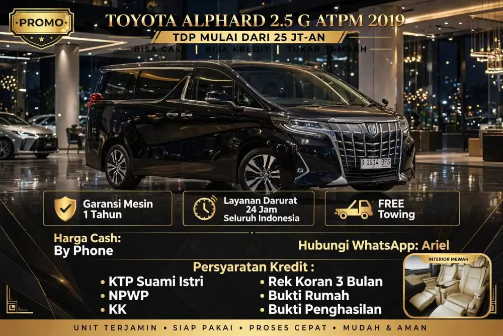 Toyota Alphard 2019 Bensin