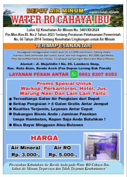 Water Ro Cahaya Ibu