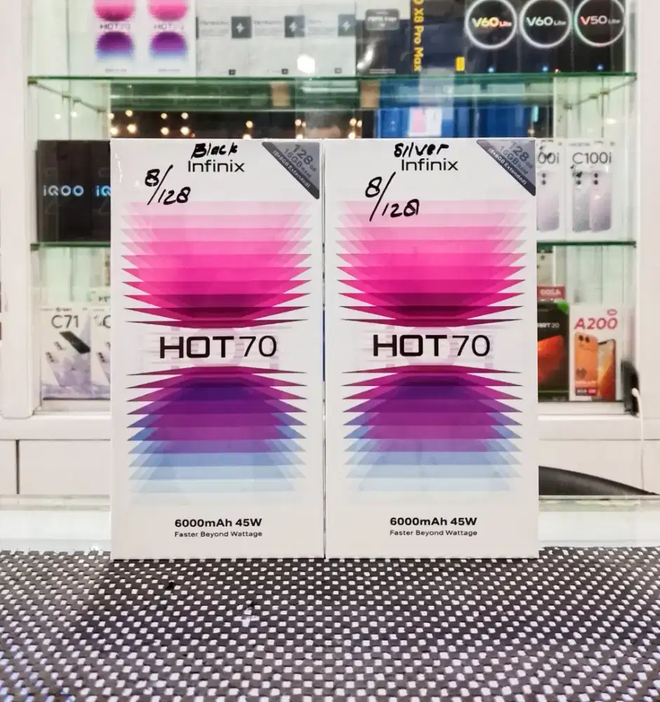 BARU..INFINIX HOT 70 RAM 8+8/128 SEGEL/GARANSI RESMI.
