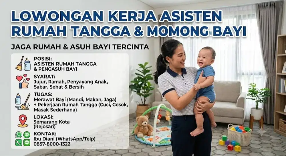 Lowongan kerja ART Menginap