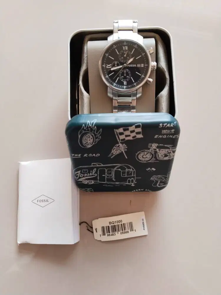 Fossil Original, Fossil BQ1000, Jam Tangan Pria, Stainless Steel Watch