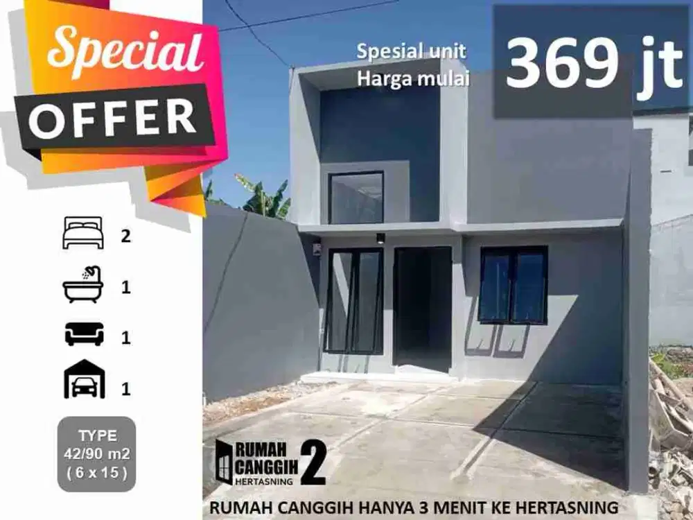RUMAH MODERN HERTASNING DEKAT CITRA LAND
