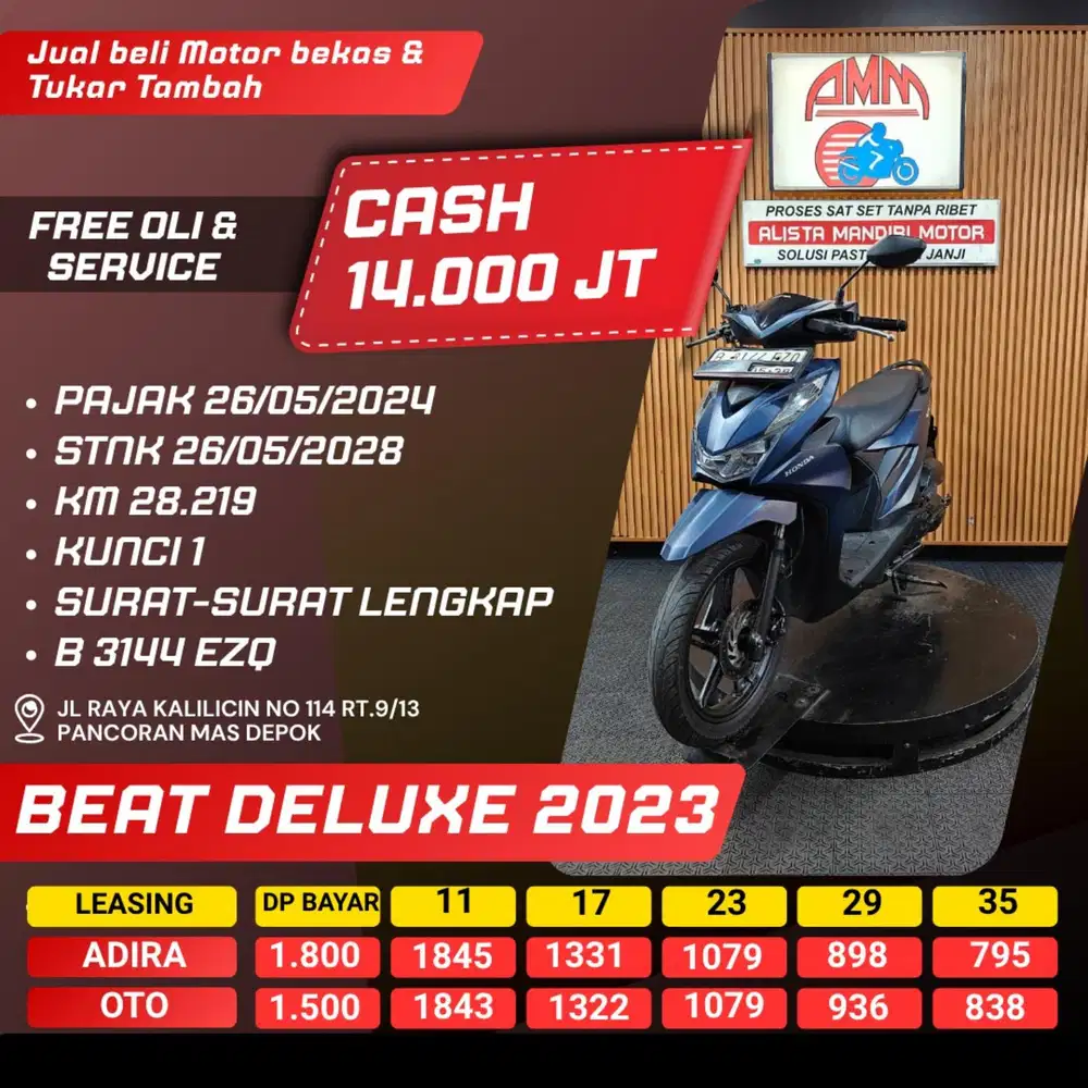 BEAT DELUXE 2023 CASH / KREDIT ALISTA