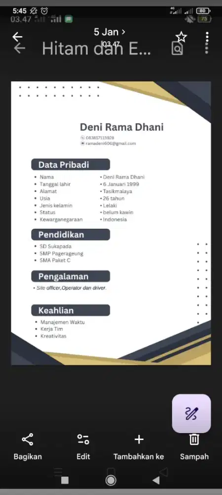 Nyari kerjaaan driver