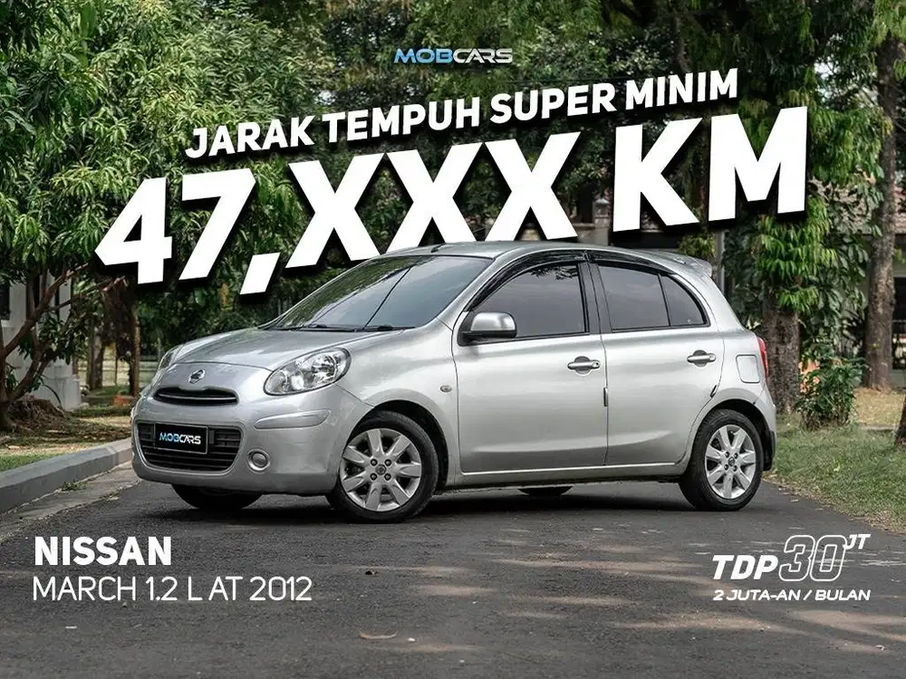 FREE BBM FULL TANK & E-TOLL 1JT MARCH 1.2 L AT MATIC 2013-2012 SILVER
