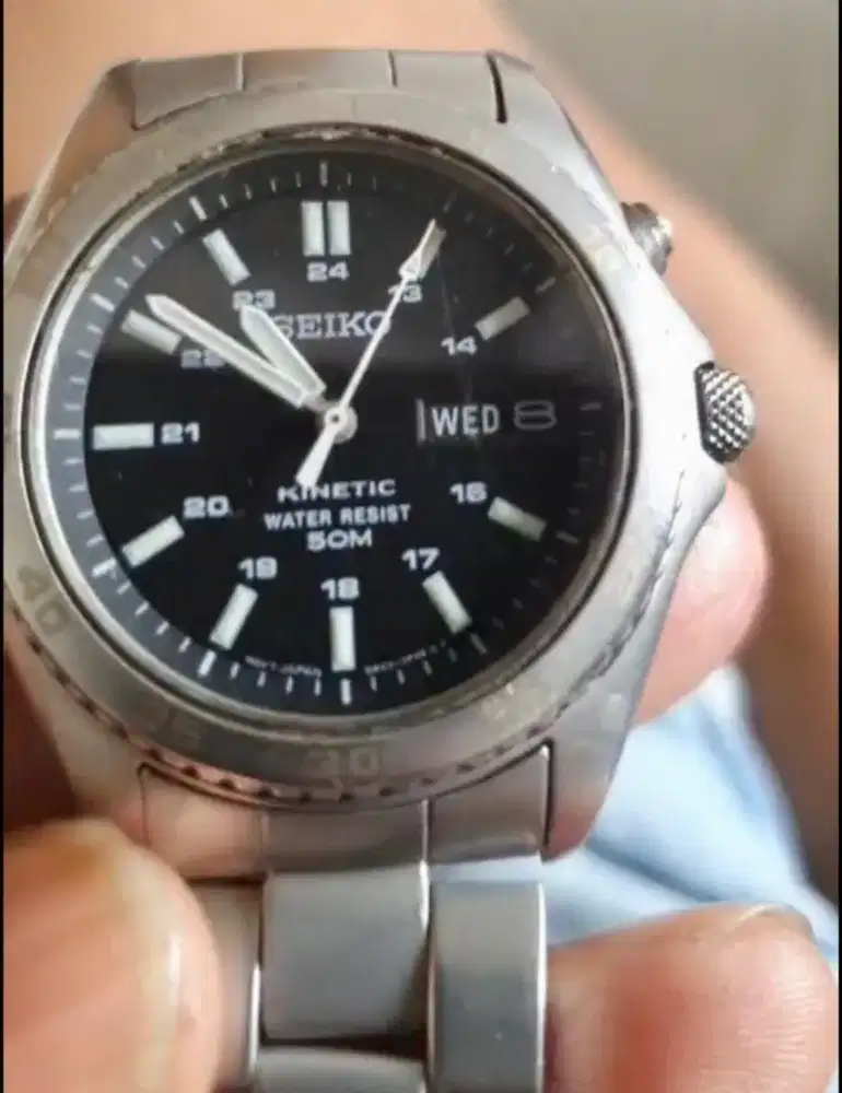 Seiko Kinetic Military Titanium Original.