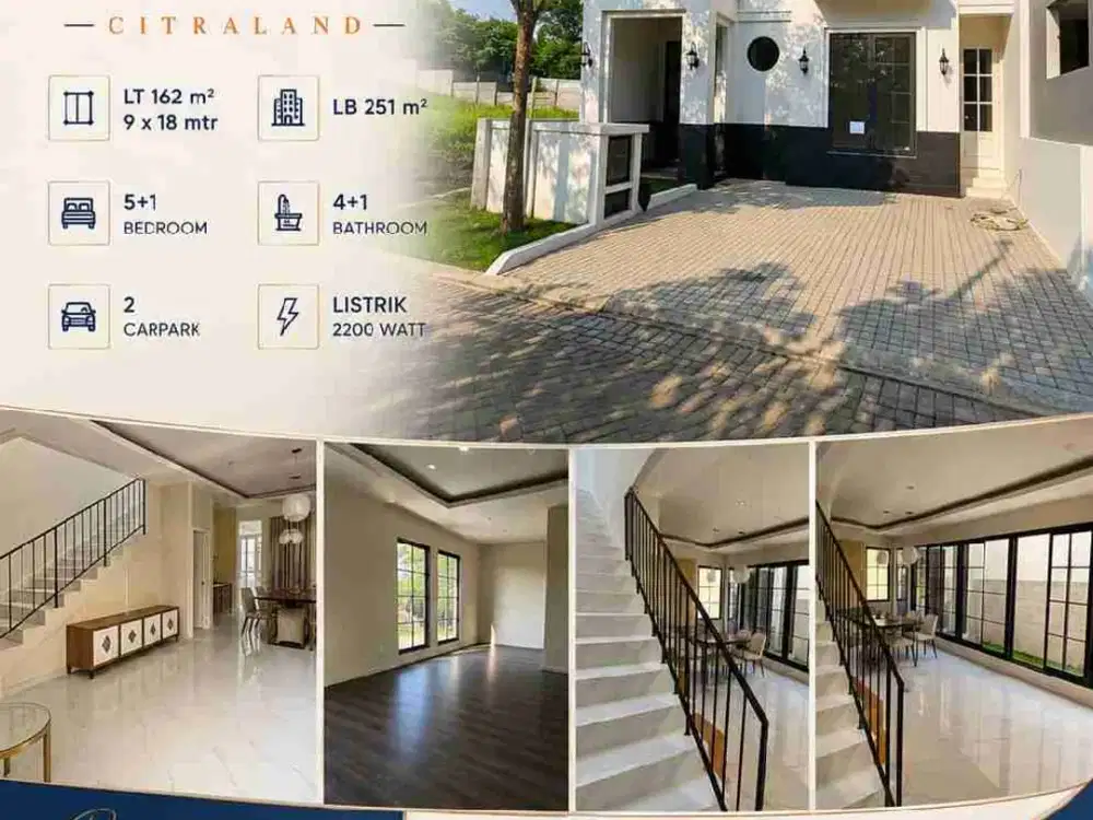 NEW GRESS American Modern Premium House Citraland Surabaya