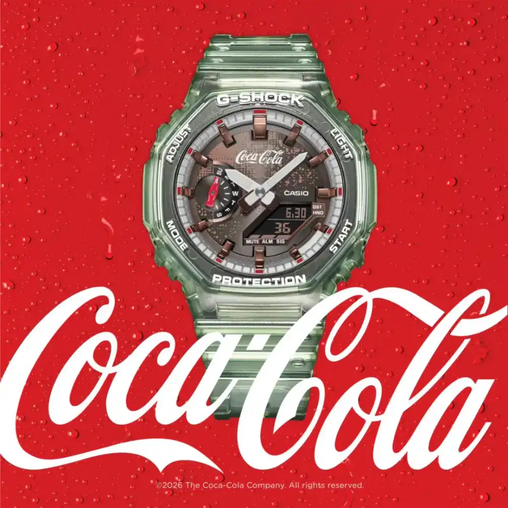 Gshock jam tangan casio g-shock x coca-cola