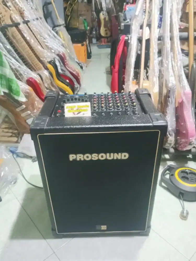 Backsound amplifier 15 aktif PROSOUND MA-100 mixer 6 chanel