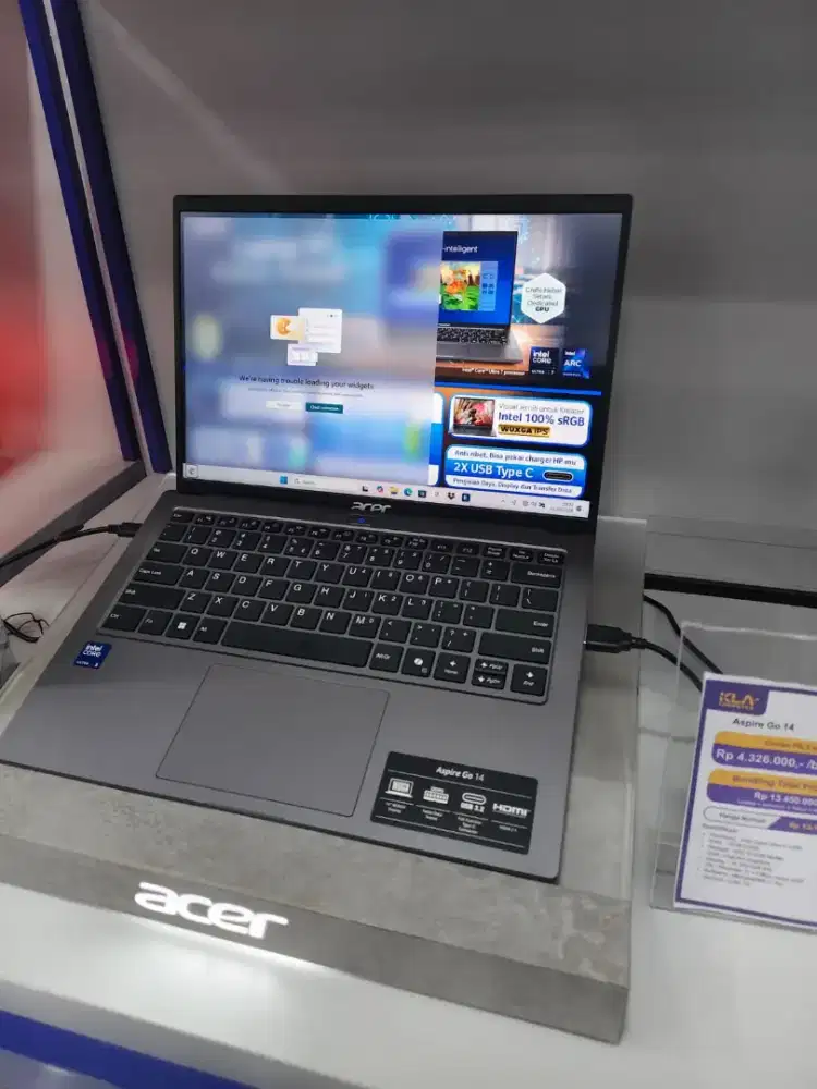 Laptop Acer Core Ultra 5 Aspire Go 14 Kredit DP 0 Proses Cepat