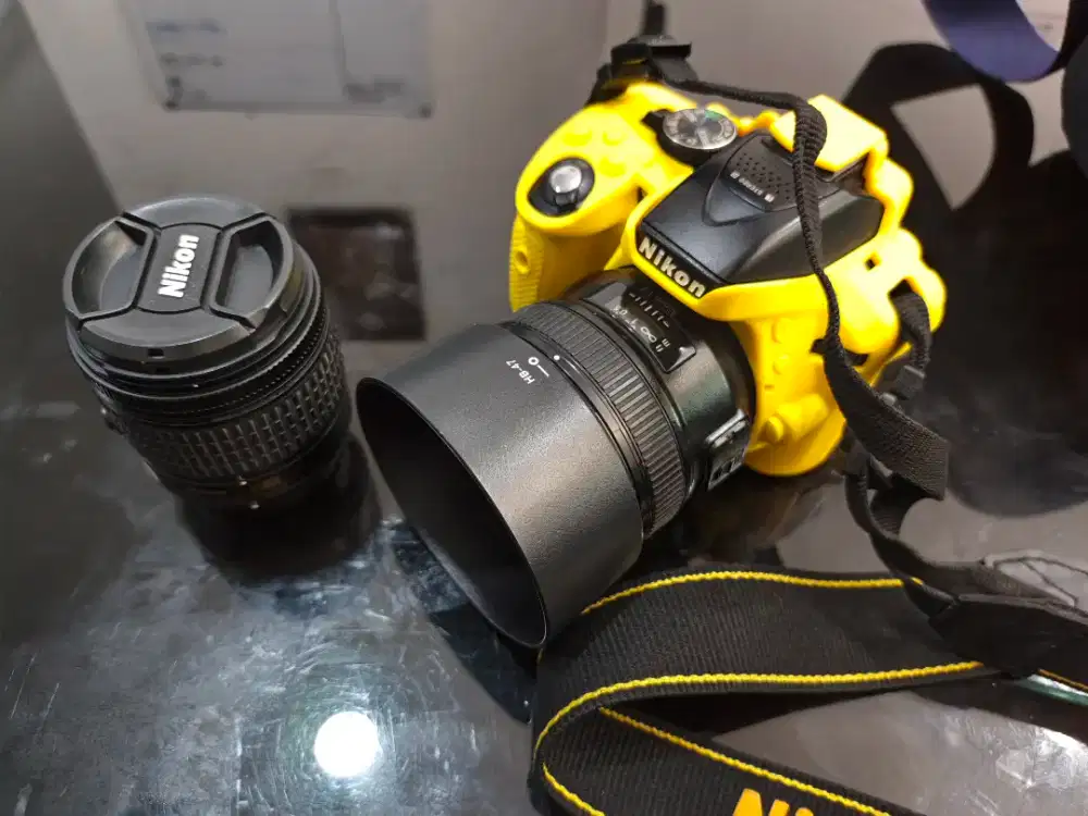 Nikon D5300 wifi SC rendah lensa YN 35mm F2 & kit