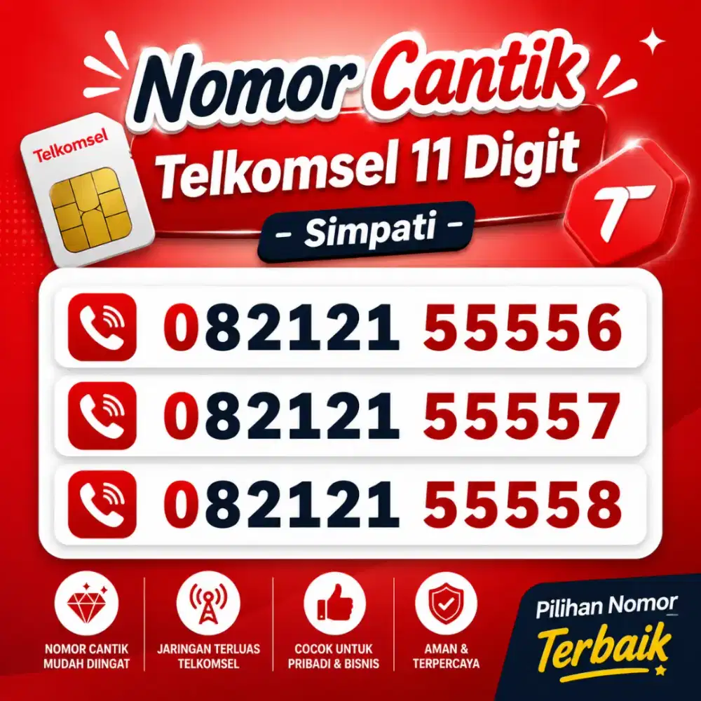 Nomor cantik simpati 11 digit telkomsel pilihan