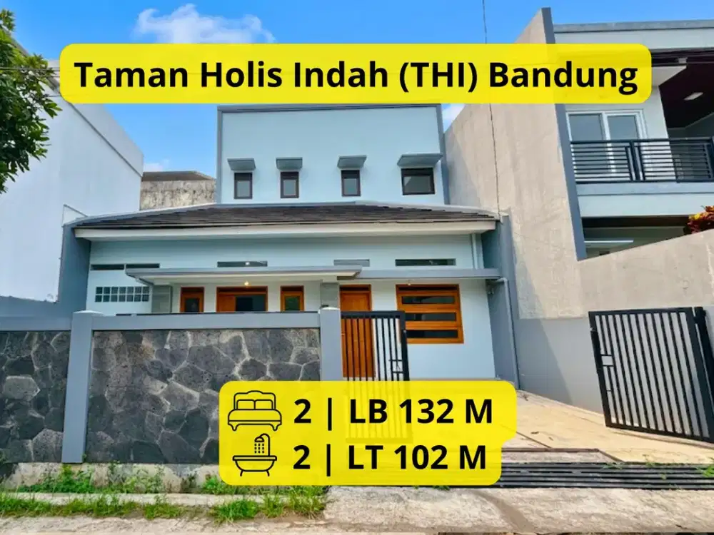 Dijual Rumah Terawat di Taman Holis Indah (THI) Bandung 1,5 Lantai | LT 102 m² | LB 132 m² | SHM | Rp 1,5 M Nego