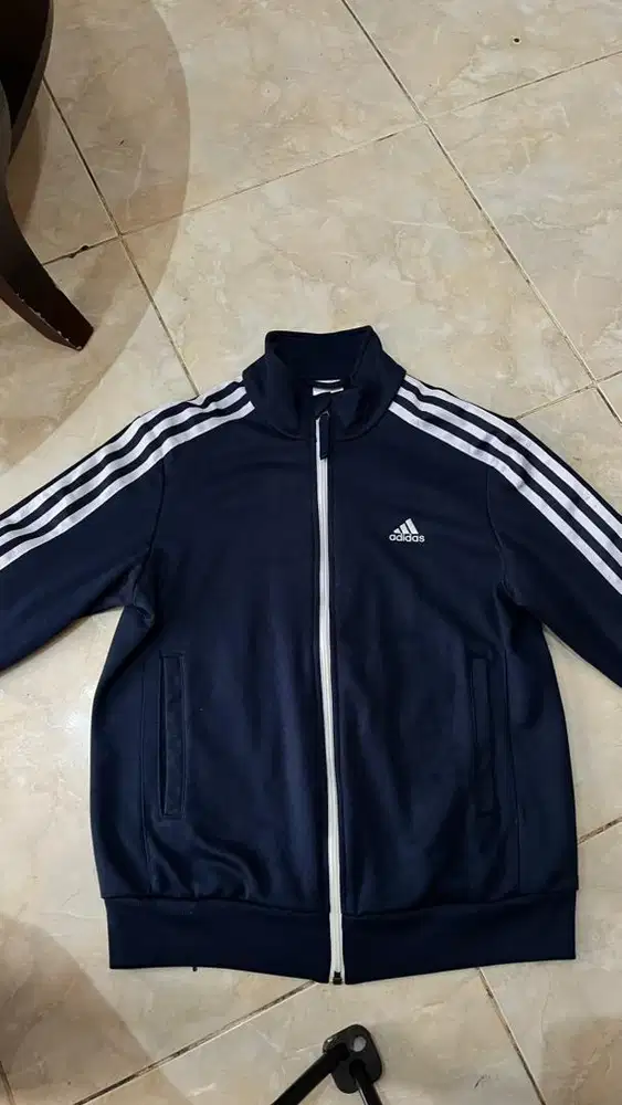 Jaket adidas tracktop biru navy