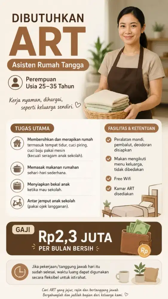 ART serabutan ajak anak main