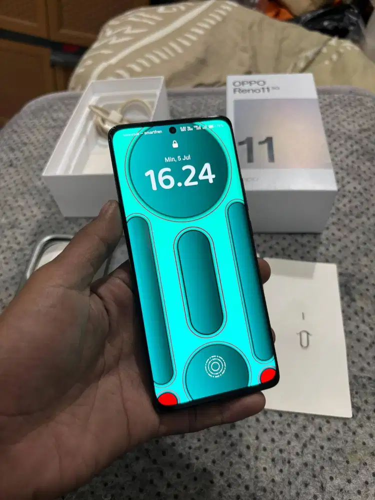 Oppo Reno 11 G  Ram 8+8 Memory 256 warna Gray