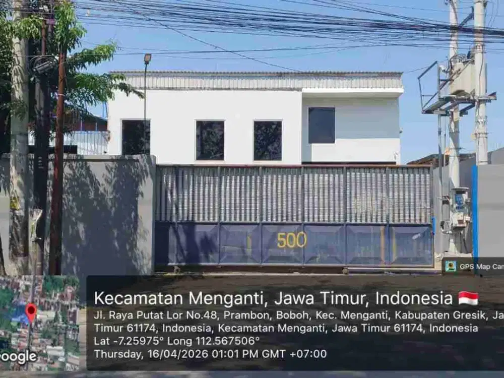 Dijual Via Lelang Gudang di Jalan Raya Putat lokasi Strategis