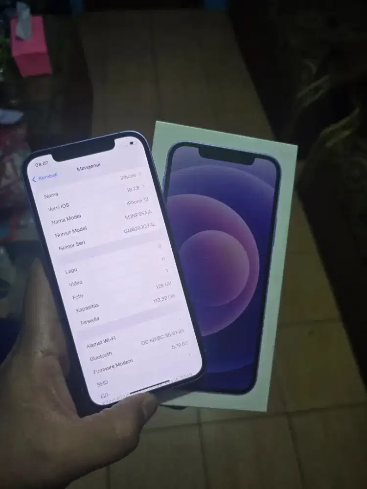 Iphone 12 128 ibox fulset dus ori