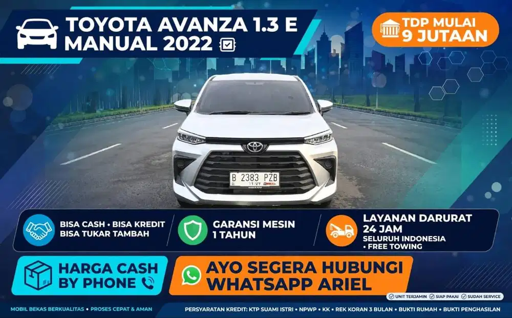 Toyota Avanza E manual 2022