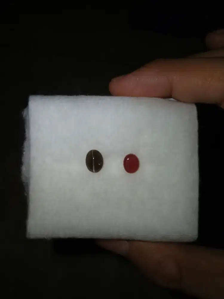 Natural cat eye & ruby