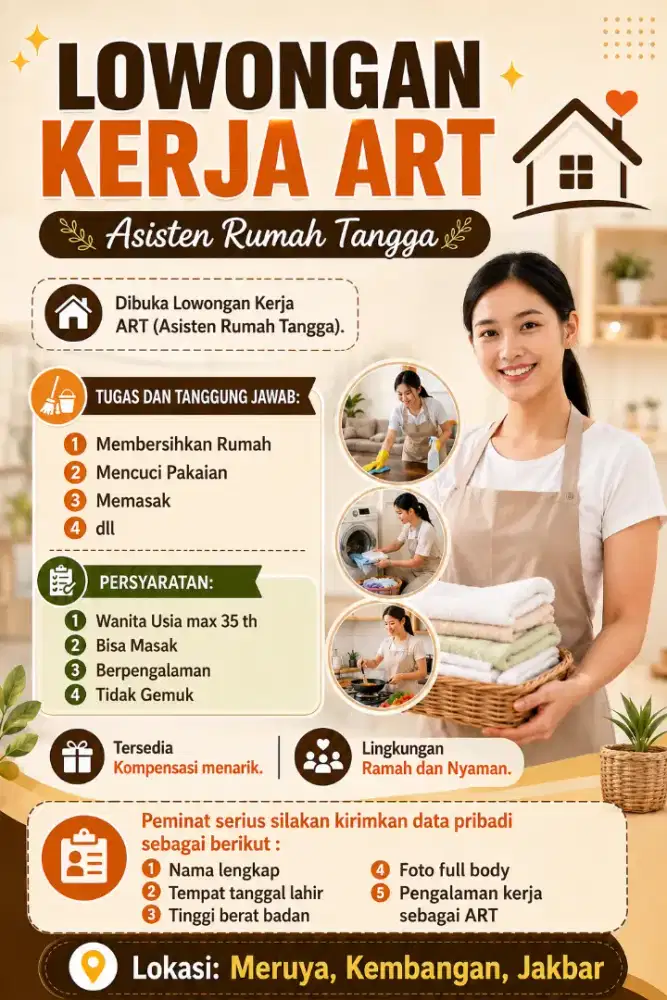 Dibuka Lowongan Kerja ART