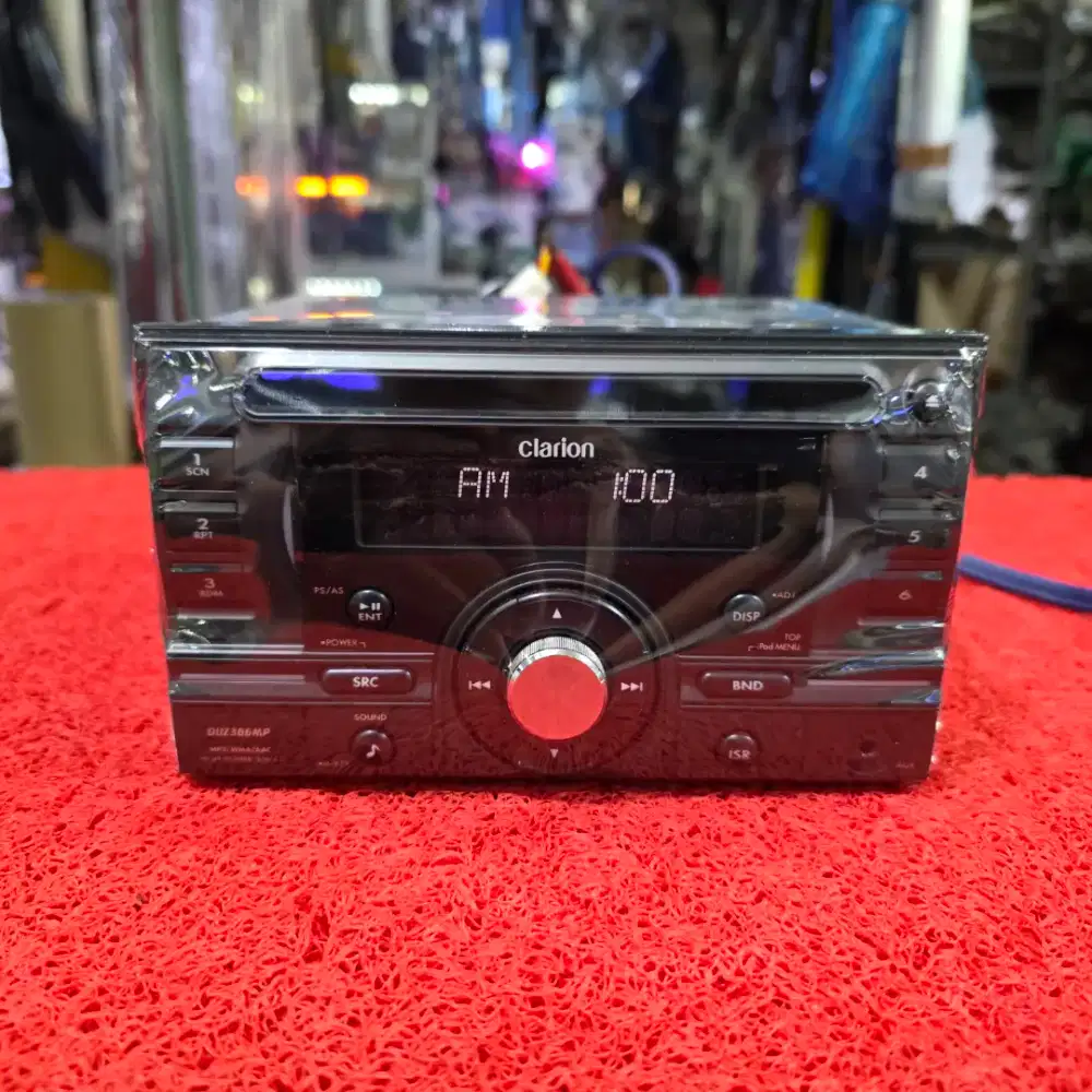 Head Unit Clarion DUZ386MP CD Aux Radio FM AM Sudah dipasang Bluetooth