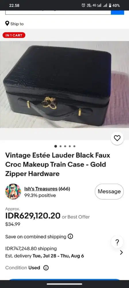 Estee Lauder make up case original