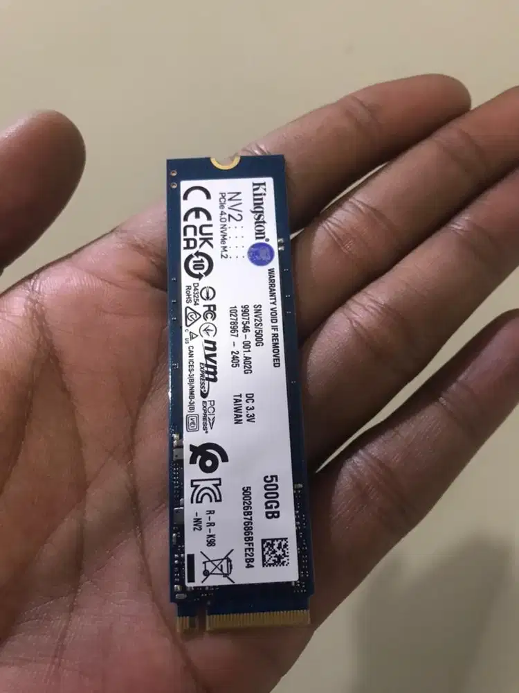 Ssd kingston 500gb m2/nvme