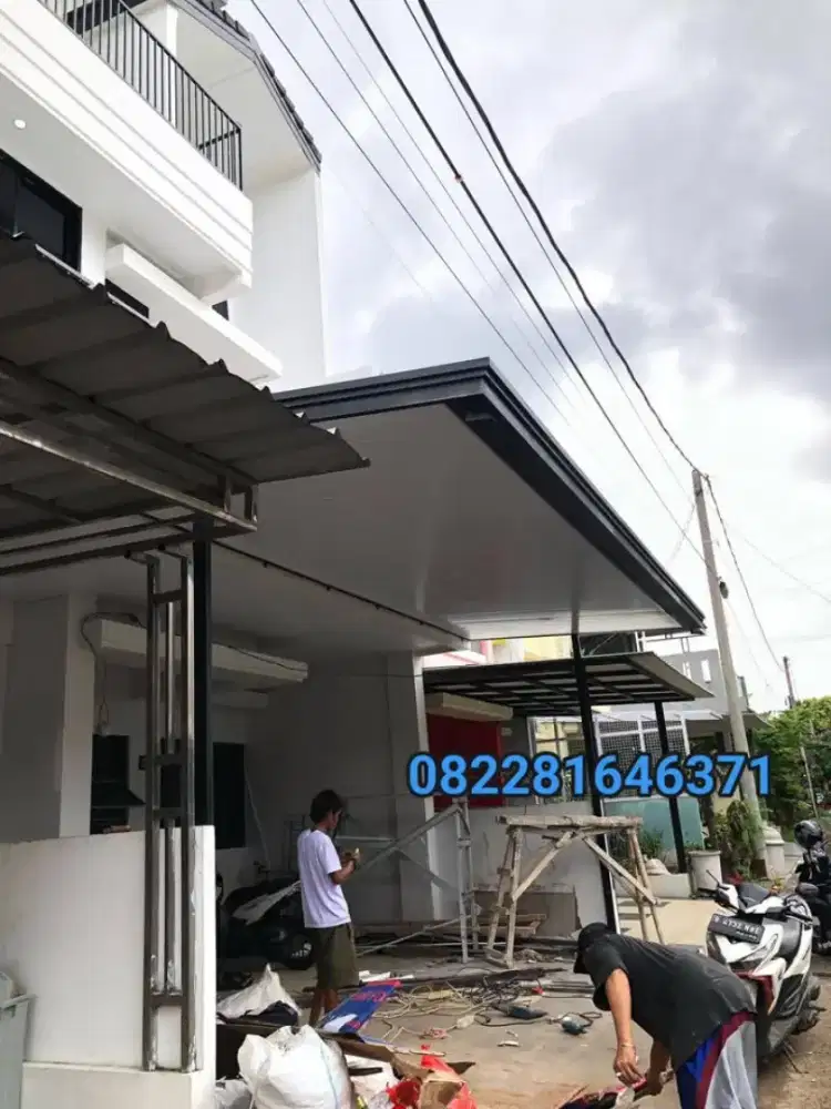 Kanopi Rumah komplit Dengan plafond pvc Terpasang
