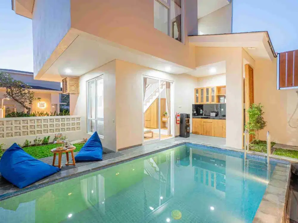 Villa Modern Minimalis Nusa Dua Dekat Pantai Pandawa
