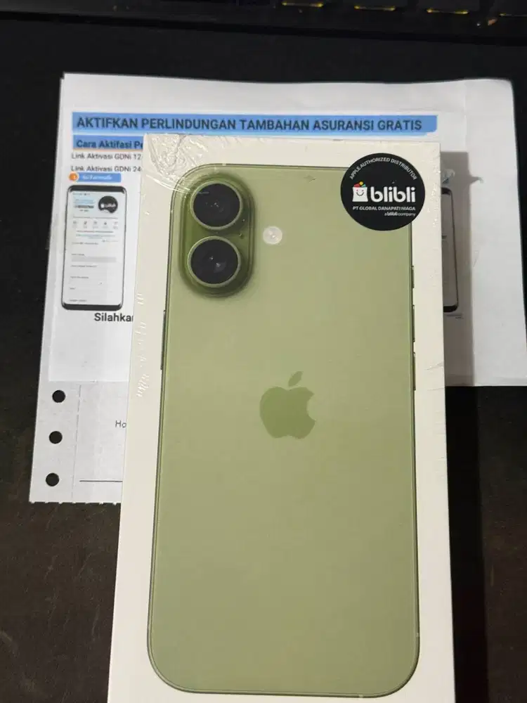 Iphone 17 Basic 256GB Sage Green Garansi resmi blibli ( blm aktivasi )